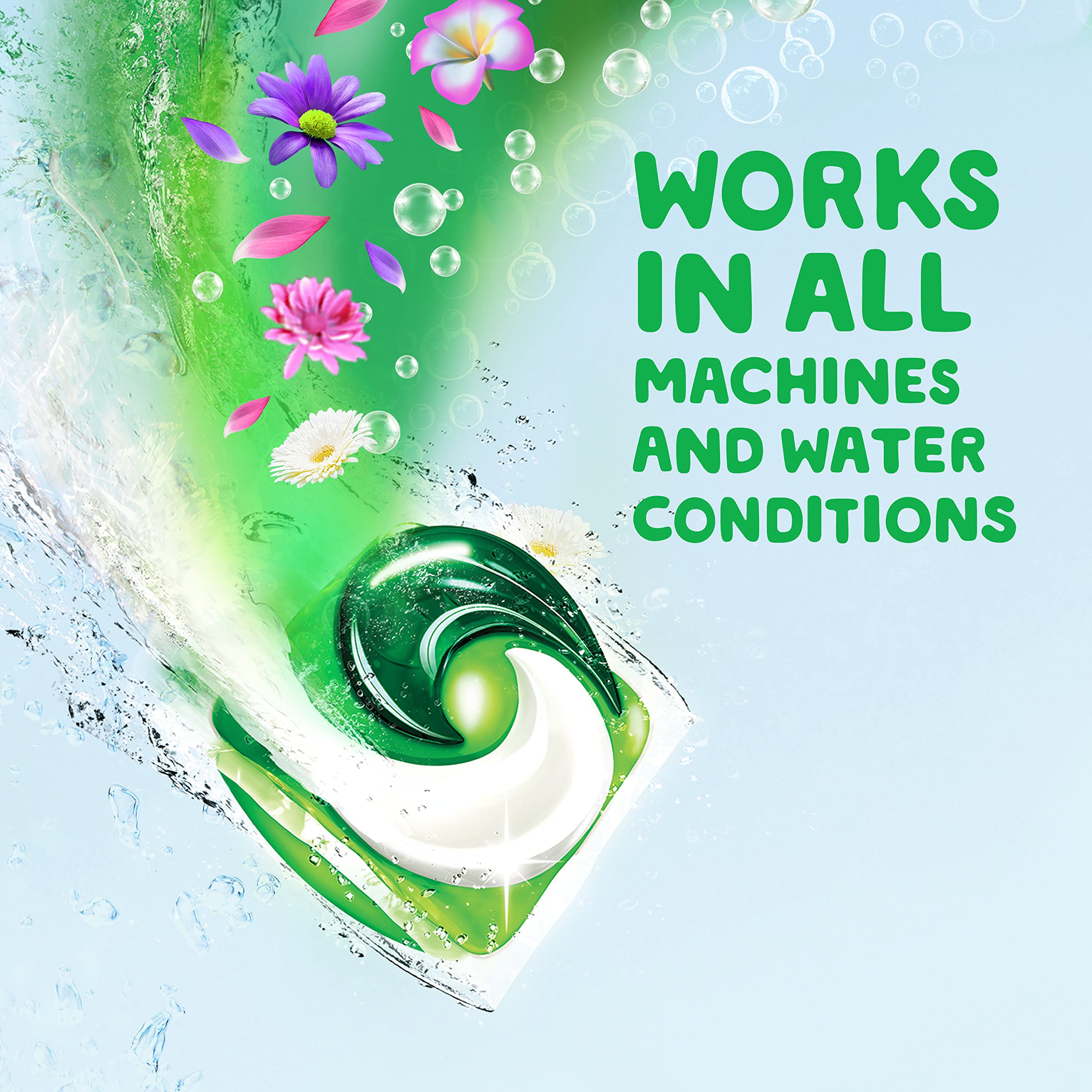 Gain Flings pacs dissolve in cold water for easy laundry