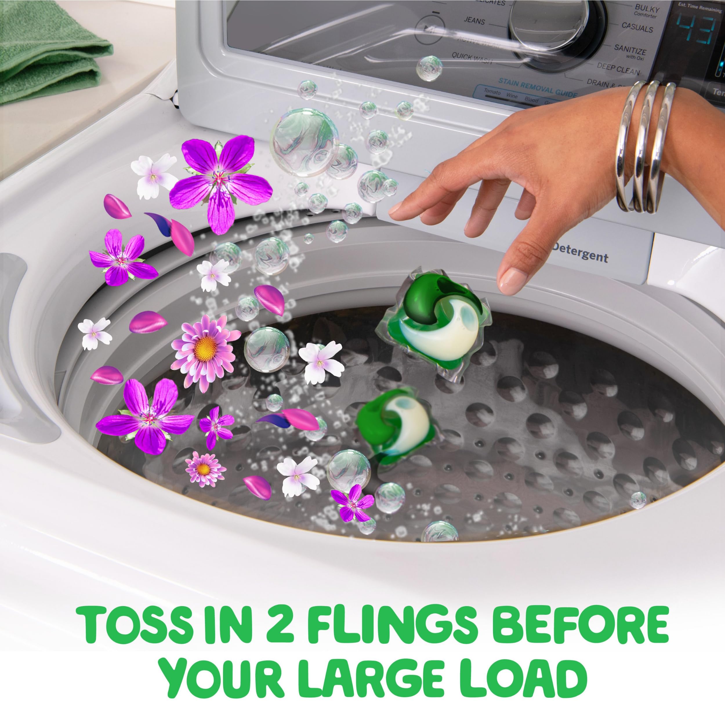 Pacs used in a front-loading washing machine