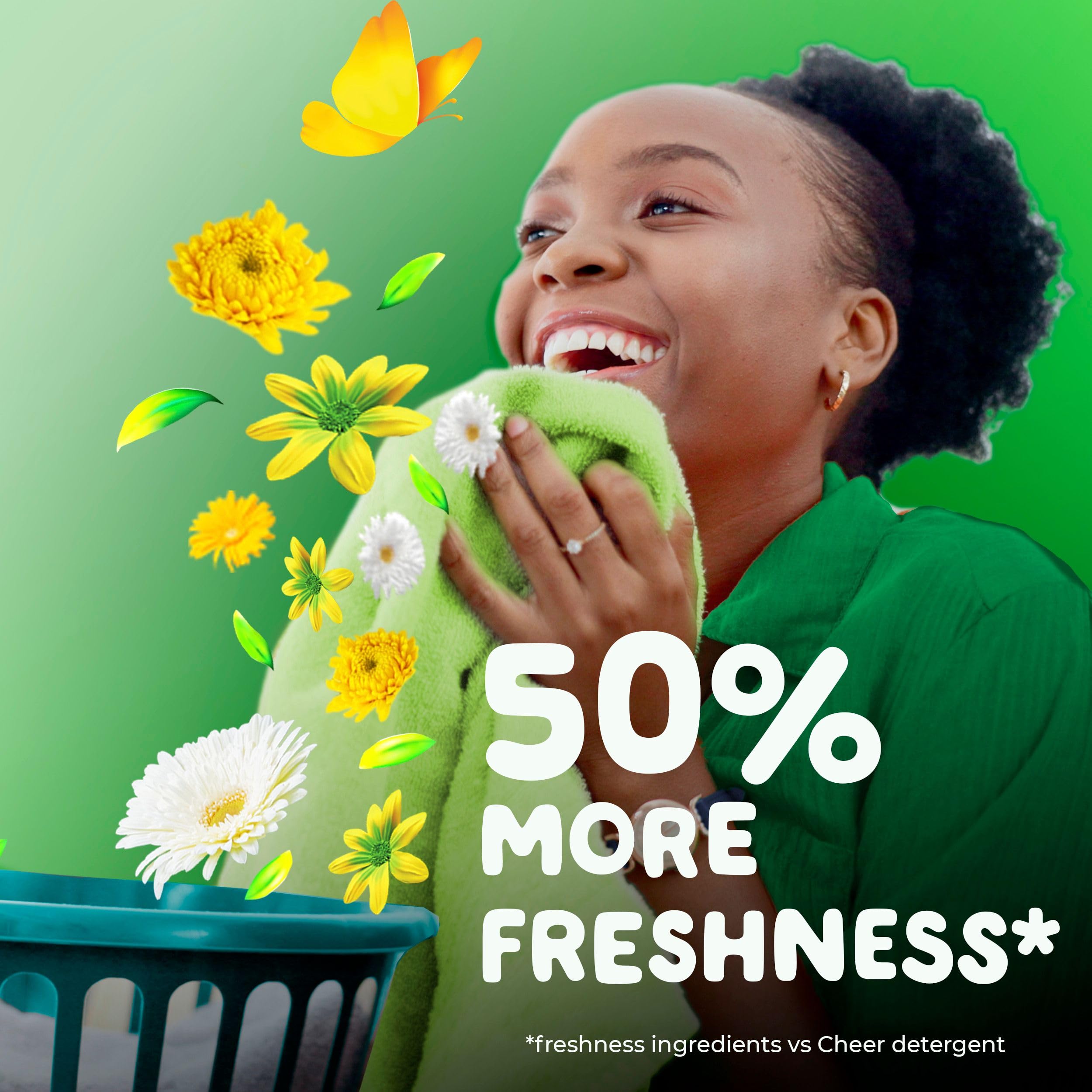 Odor Defense feature helps fabrics stay fresh