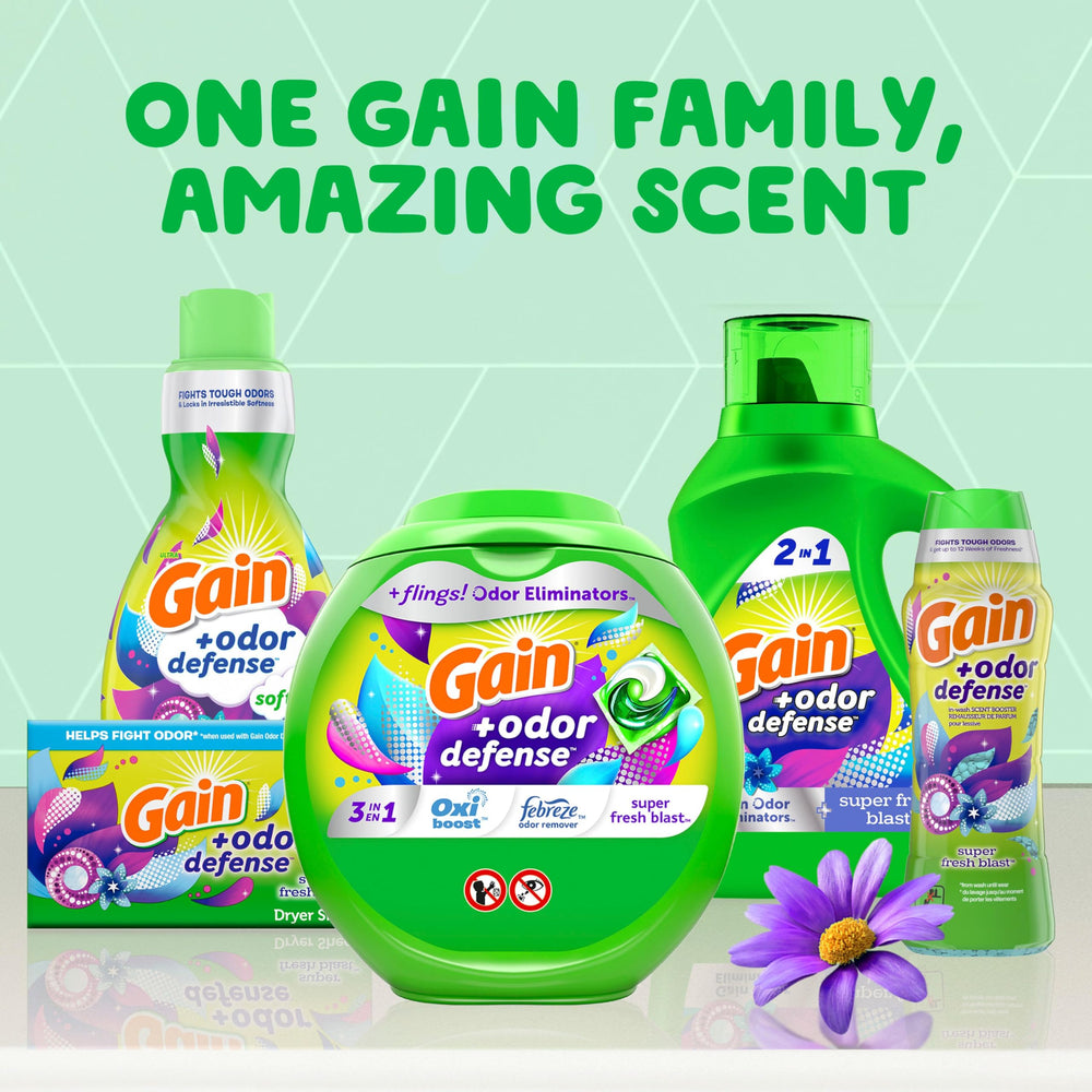 Gain Odor Defense front view of the bottle.