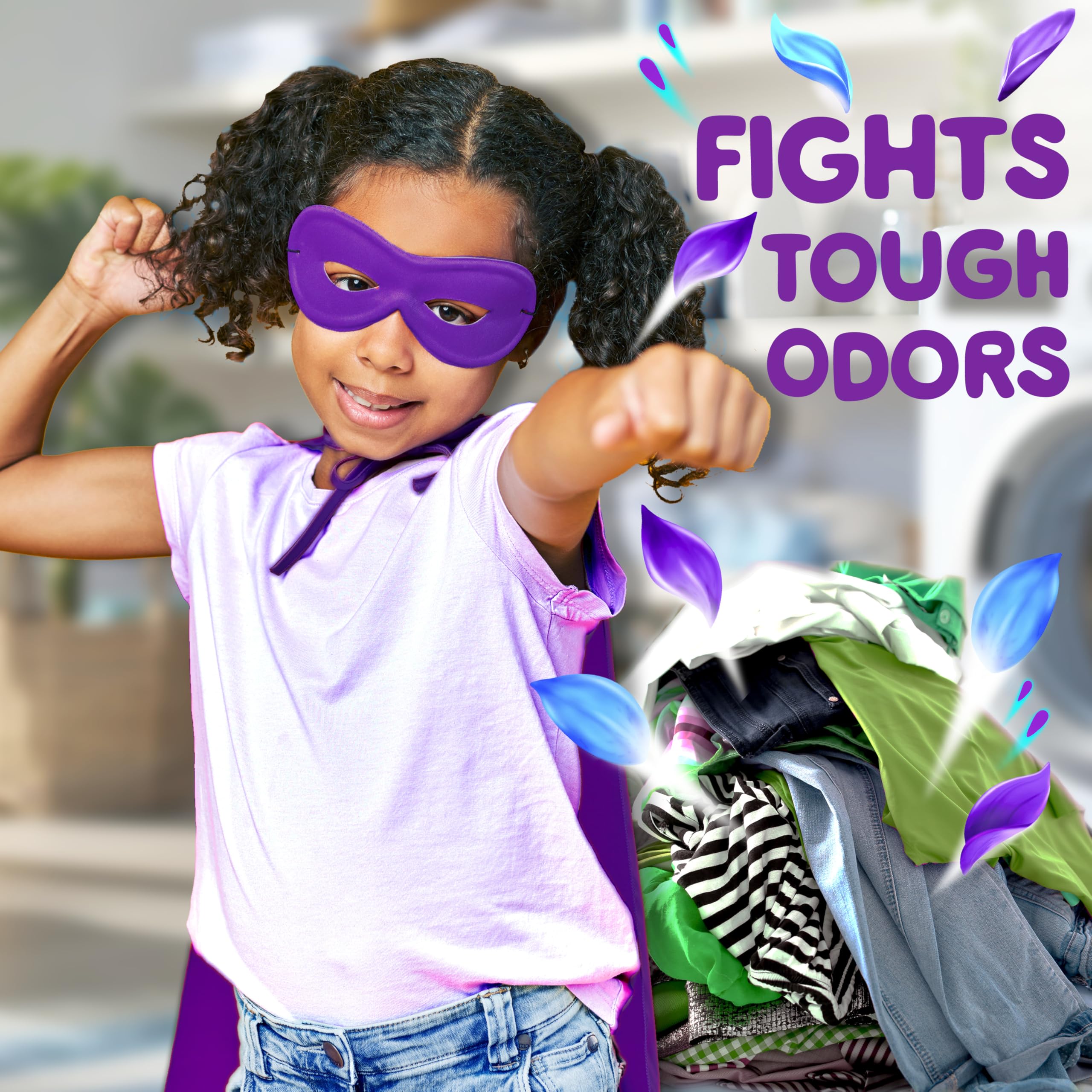 Packaging of Gain Odor Defense with Super Fresh Blast label