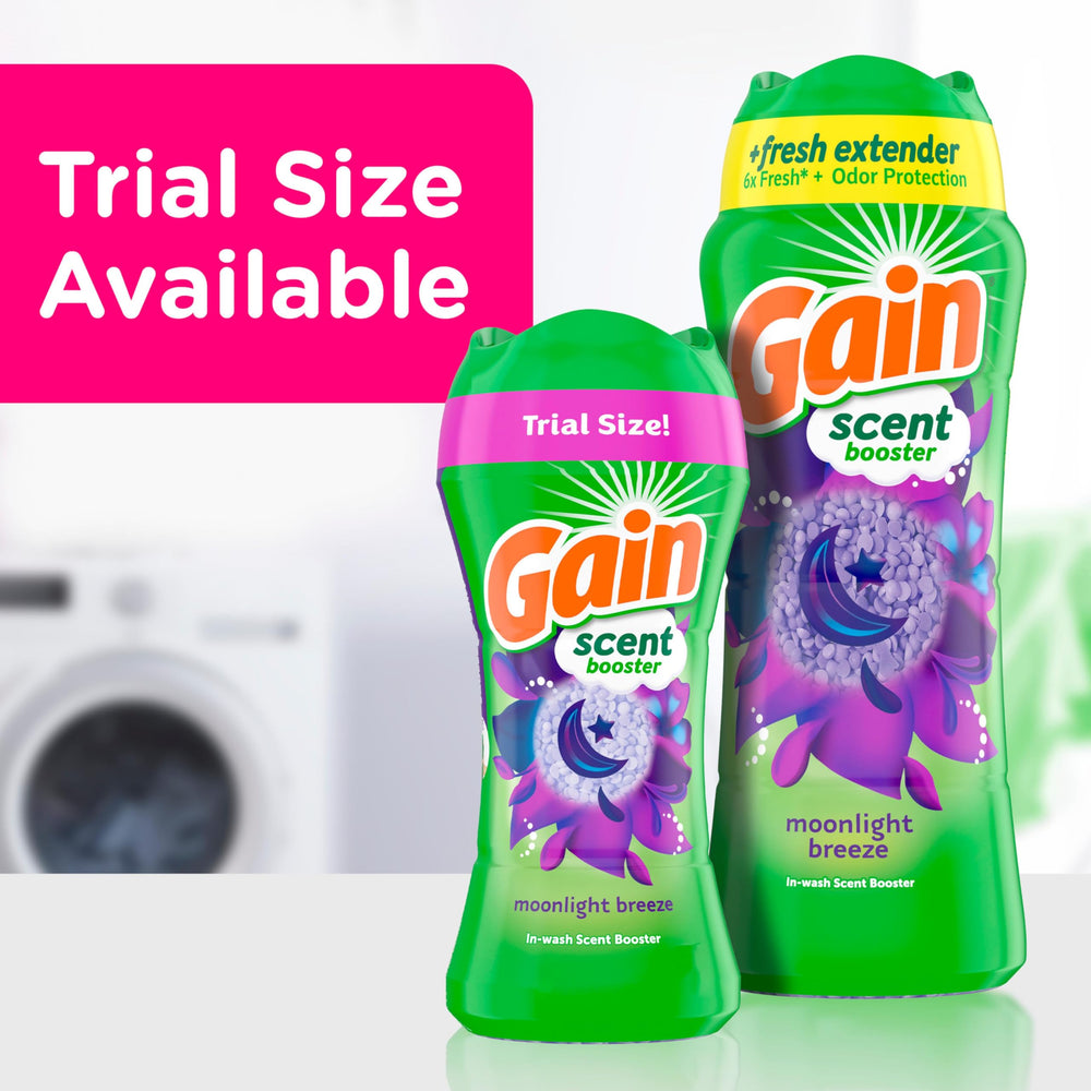 Moonlight Breeze odor protection shown in a fresh laundry setup.