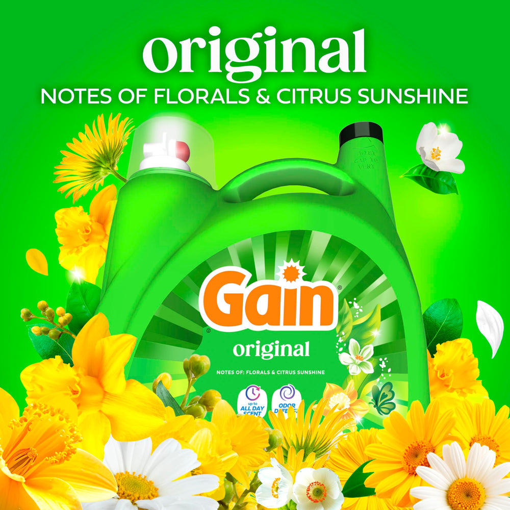 Gain Original 177oz jug front emphasizes value and capacity.