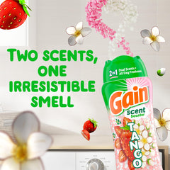 Gain Tango strawberry-shea scent close-up highlighting berry and floral notes