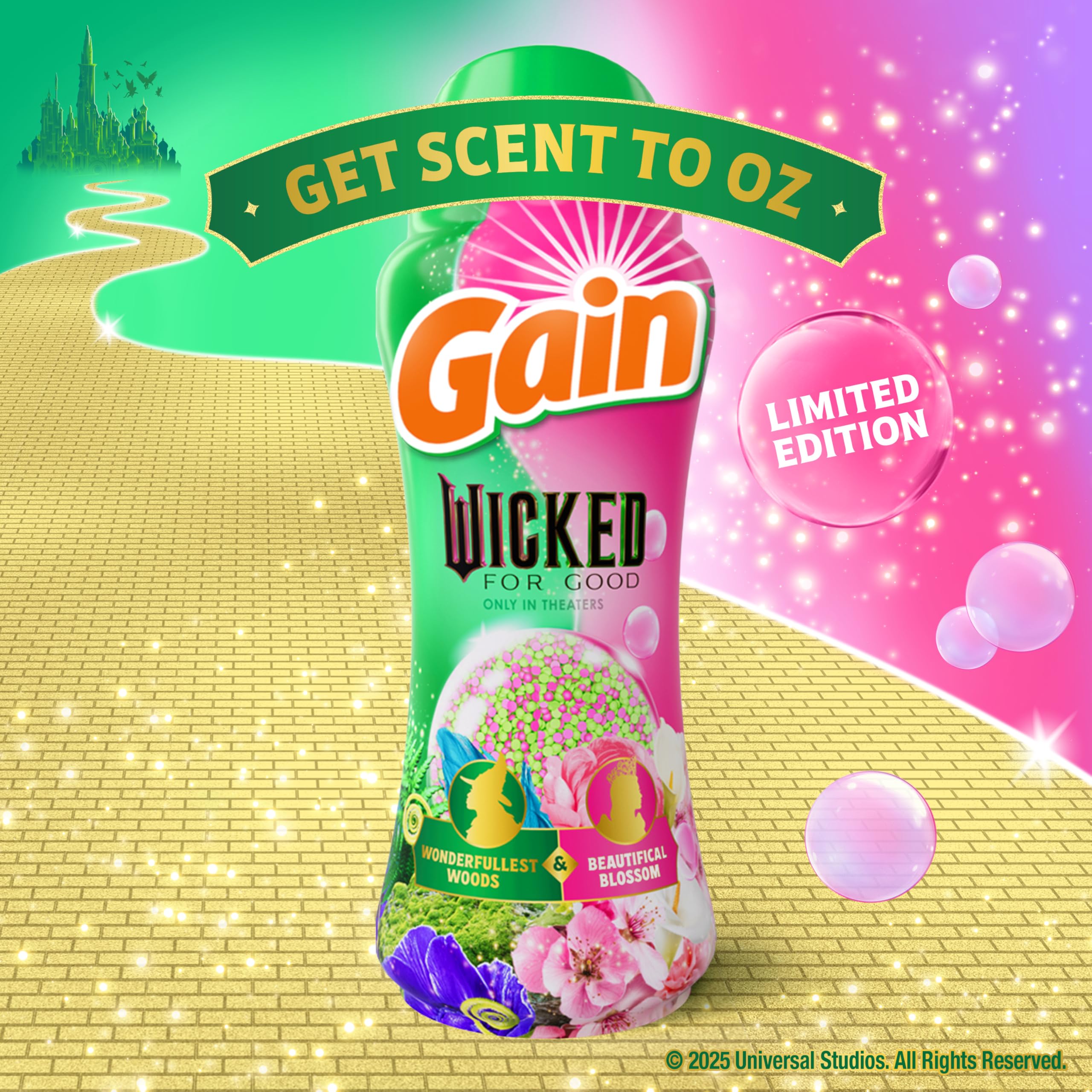 Close-up of Gain Wicked: For Good beads highlighting texture and color for lasting fragrance.