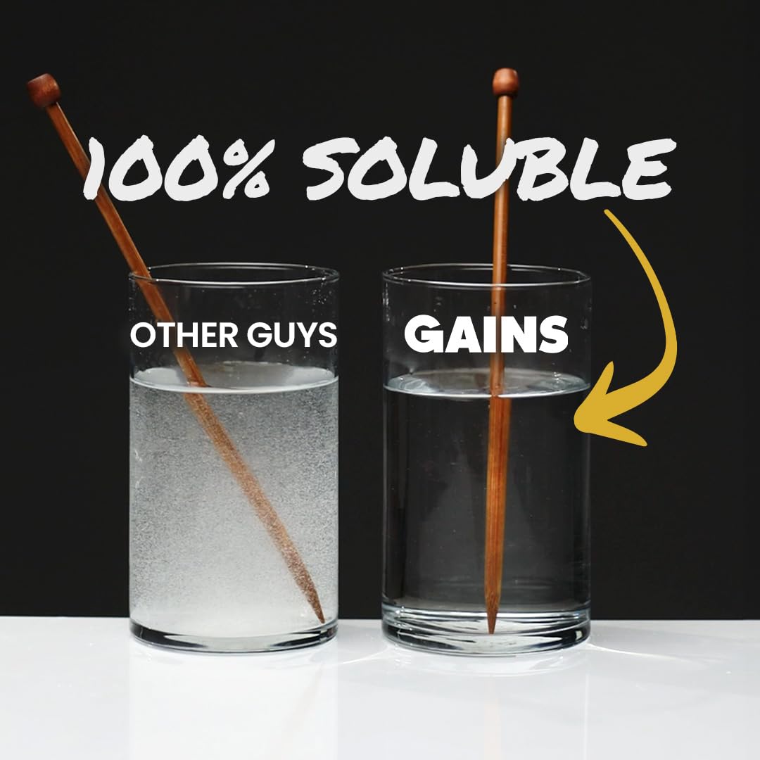 GAINS IN BULK creatine monohydrate with zero bloat and quick absorption