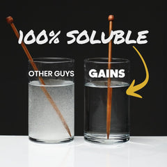 GAINS IN BULK Instantized Creatine scoop included for easy 5 g servings.