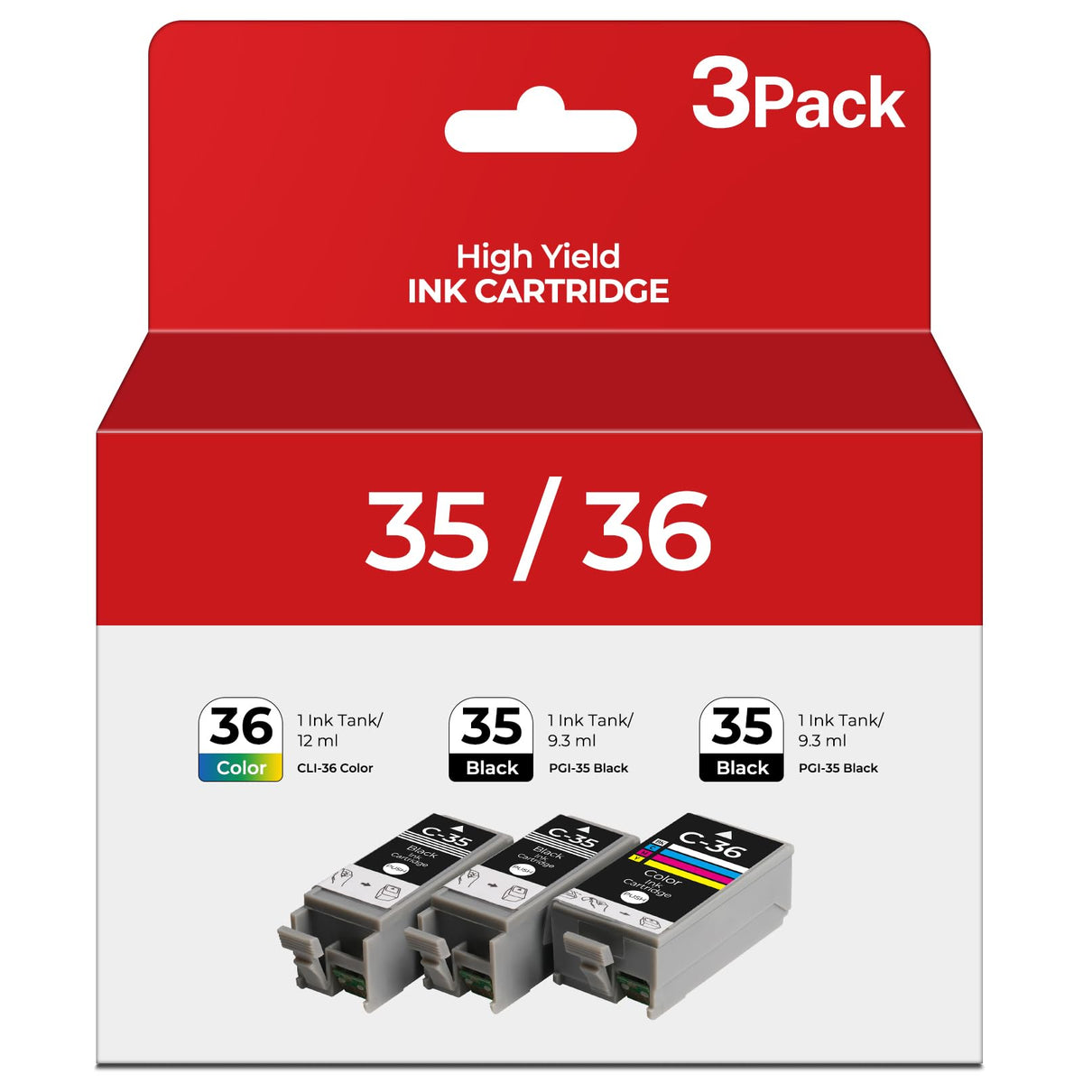 Gaiyeep Tuny PGI-35 black ink cartridges for Canon printers deliver sharp text