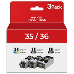 Gaiyeep Tuny PGI-35 black ink cartridges for Canon printers deliver sharp text