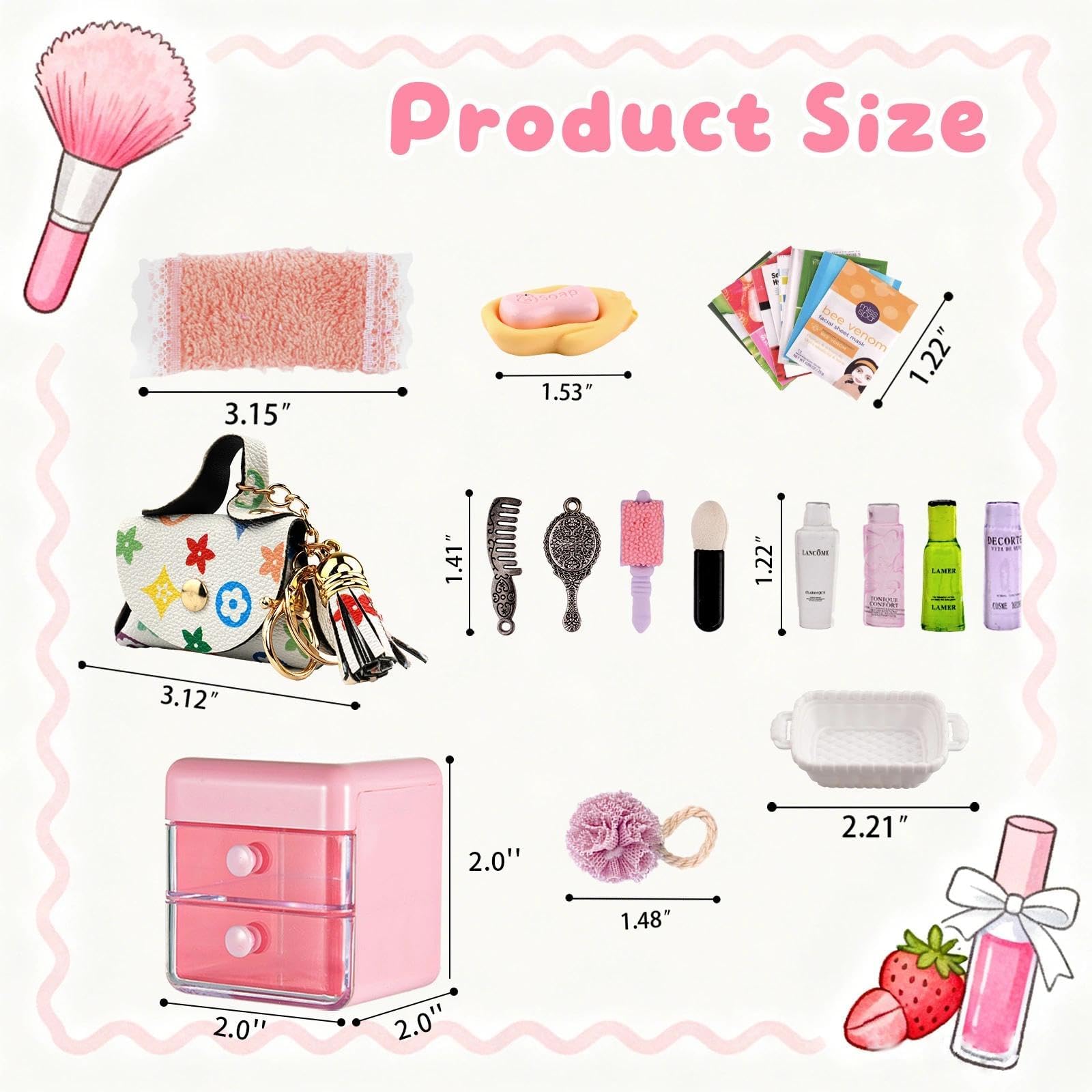 GALAOMA dollhouse toothbrush set adds realistic mini care scenes.