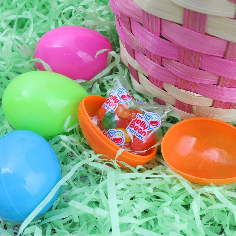 Fifty candy-filled eggs for festive baskets and surprises.