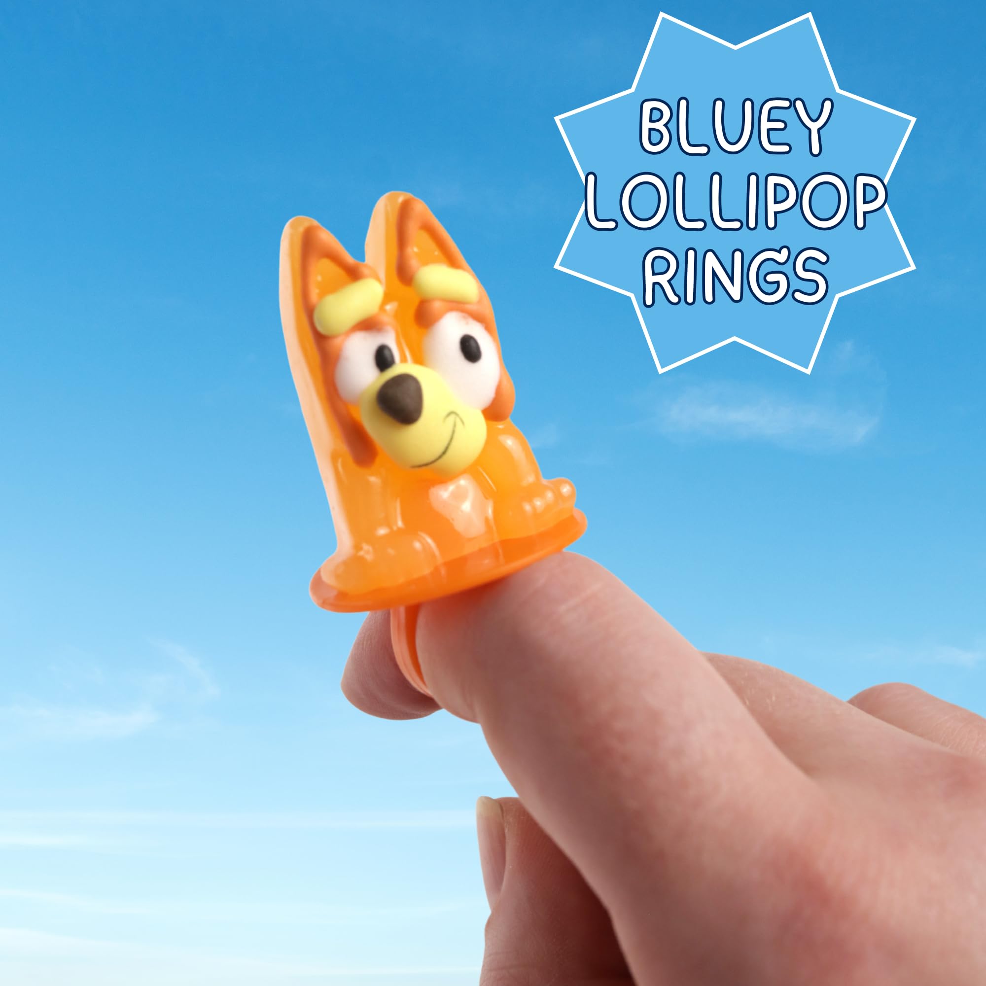 Galerie Bluey lollipop ring party favor with colorful design