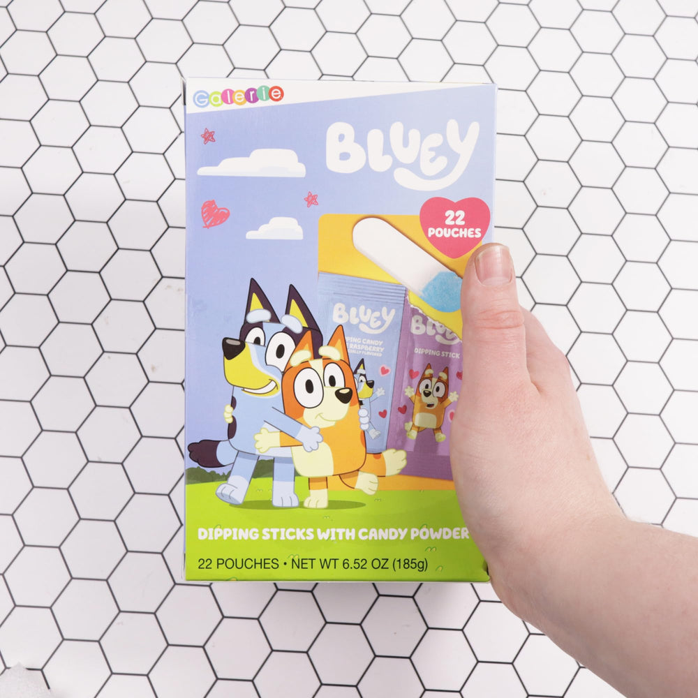 Galerie Bluey Dipping Sticks kit prepared for classroom exchanges and celebrations.