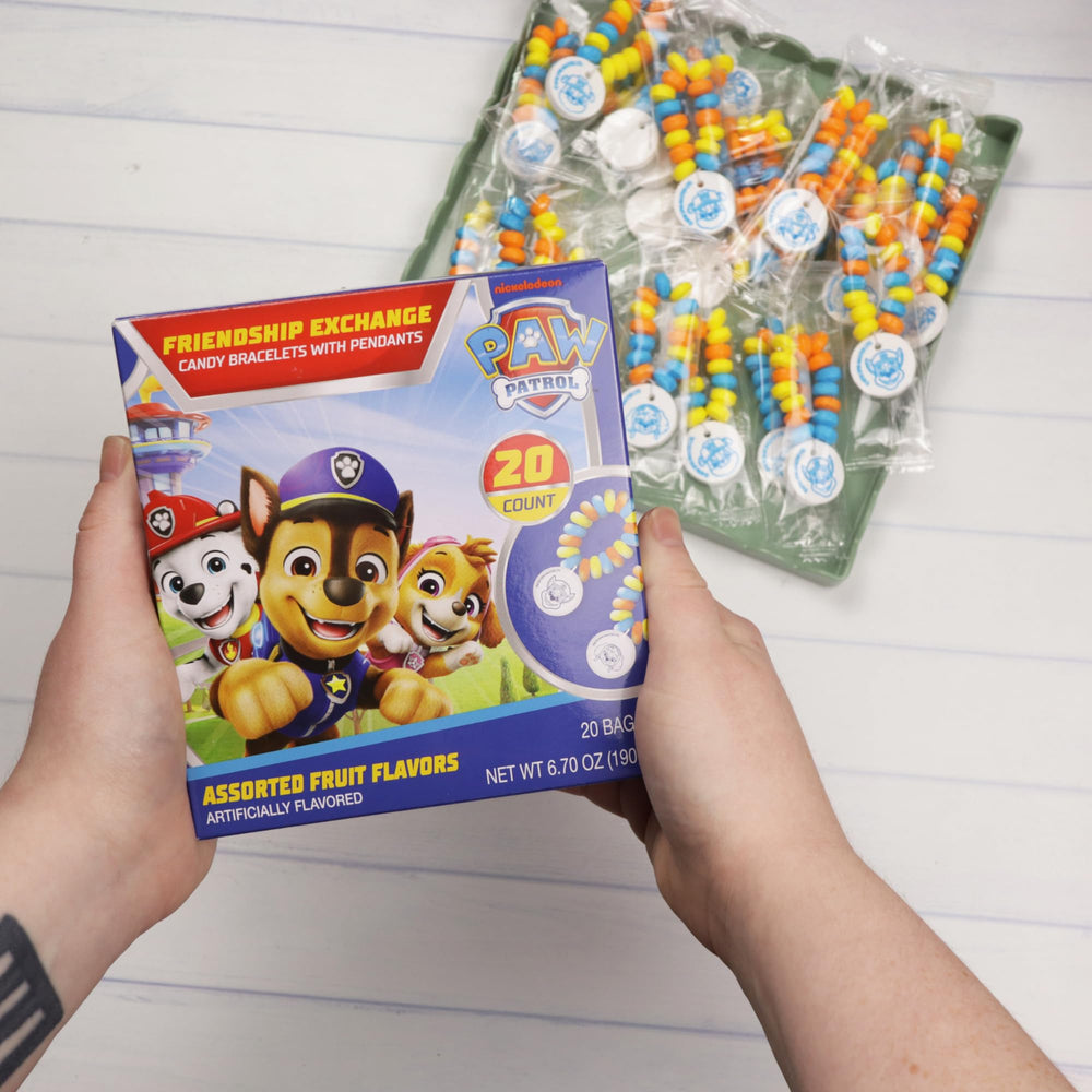 Galerie Paw Patrol candy bracelets age note and small parts hazard.