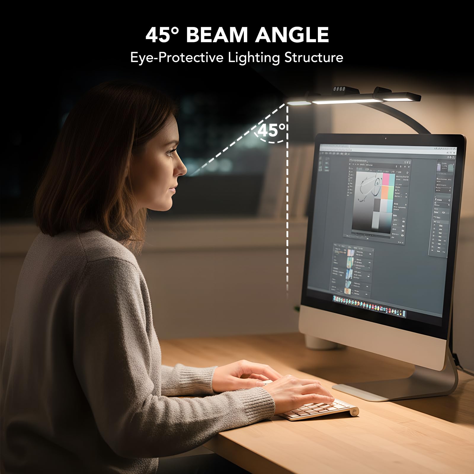 Galnolt LED Desk Lamp memory function remembers your preferred lighting setup.