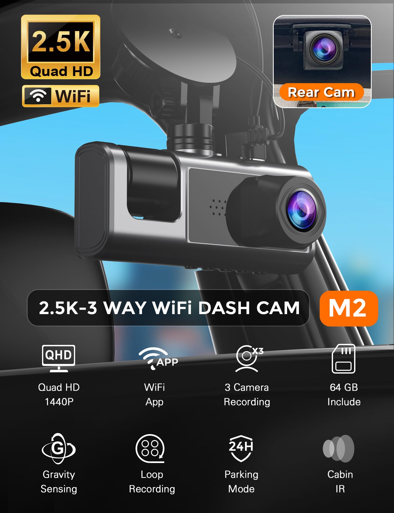 Galphi supports up to 512GB for extended video storage.