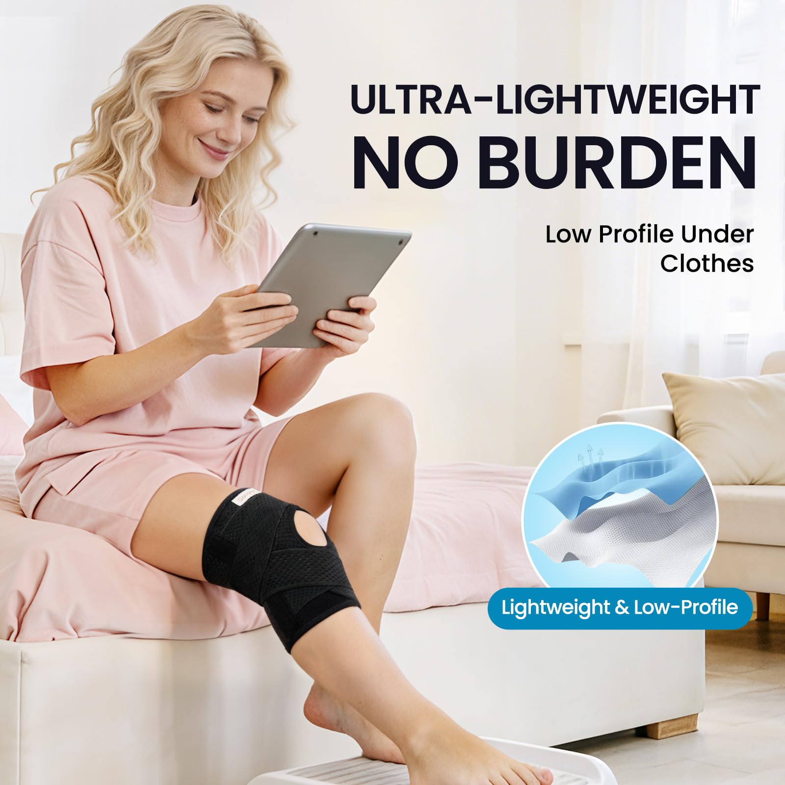 Galvaran knee brace unisex fit suitable for sports and daily use