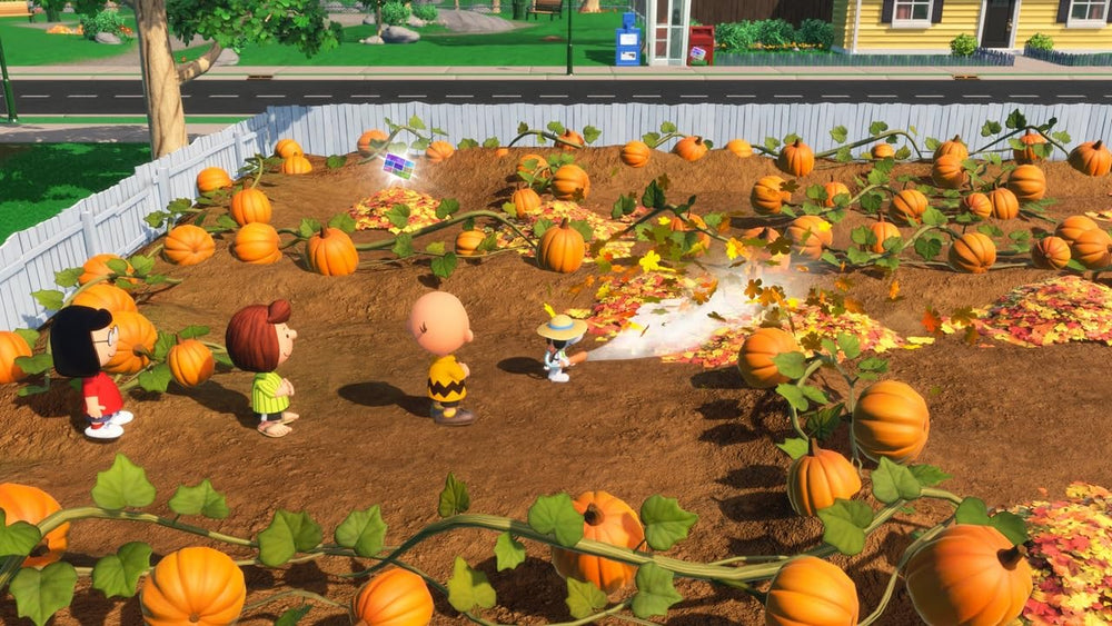 Game Mill kite eating tree scene with Peanuts charm and exploration