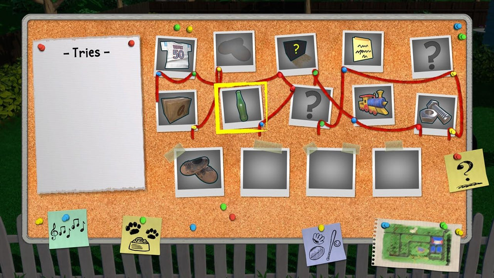 Game Mill magnifying glass tool for clue discovery in investigations