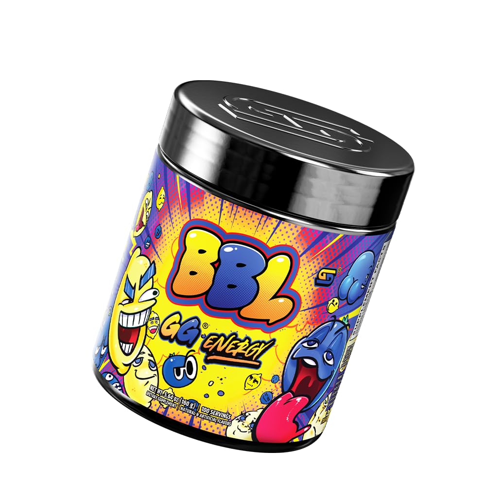 Gamersupps GG Energy BBL close-up of nootropic blend for calm focus.