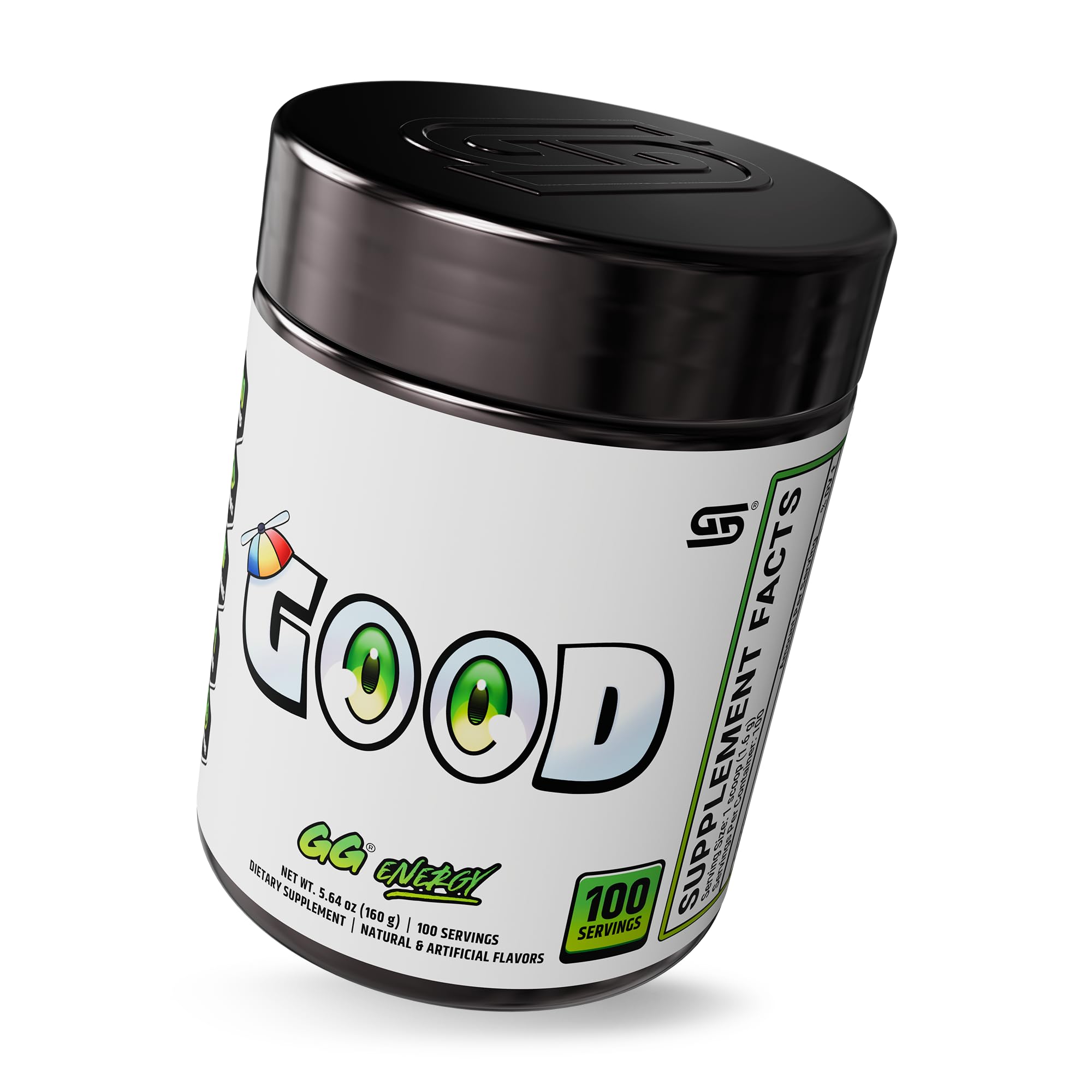 GG Energy powder being mixed with water for a quick keto-friendly boost.