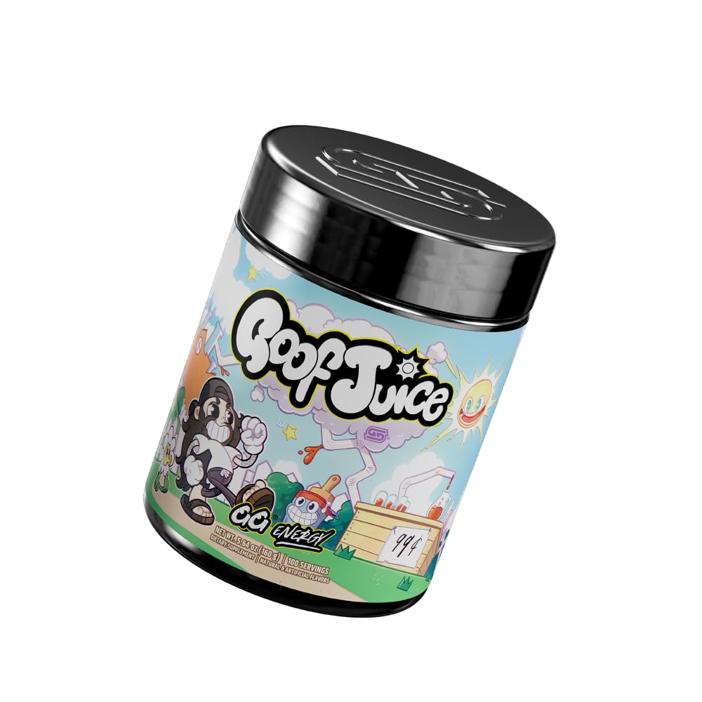 Gamer Supps GG Energy Goof Juice packaging close-up boosts brand recognition