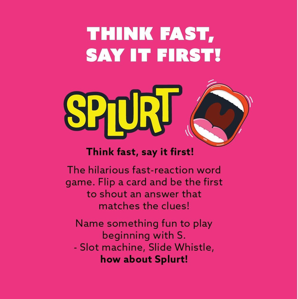 Gamewright Splurt: endgame keeps rounds exciting as the deck runs out.