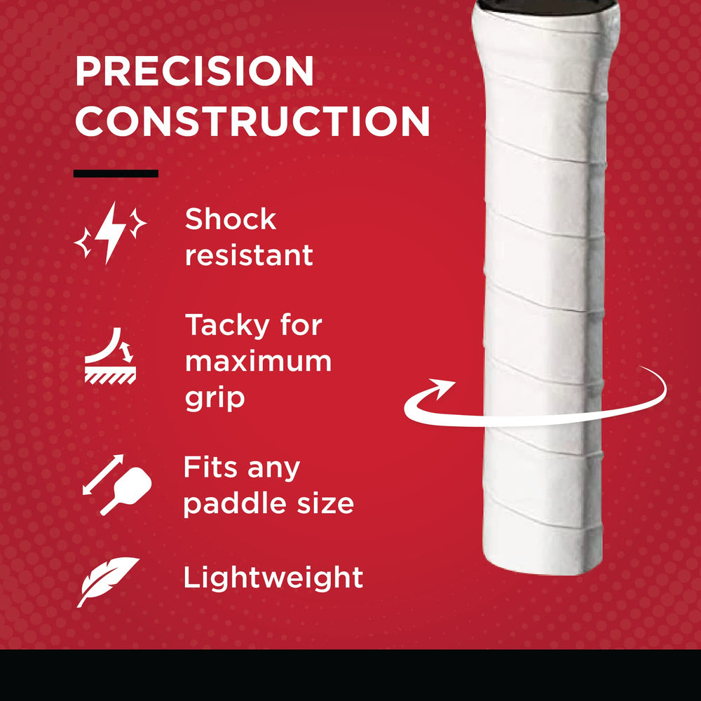 Sweat-absorbent GAMMA Supreme Overgrip during a high-intensity rally.