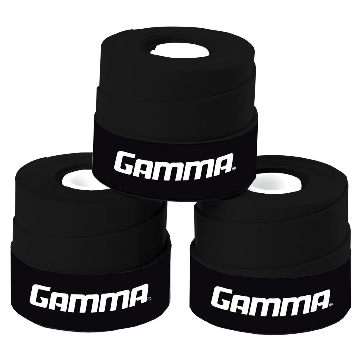 GAMMA Supreme Overgrip applied to a tennis handle for improved grip and sweat absorption.