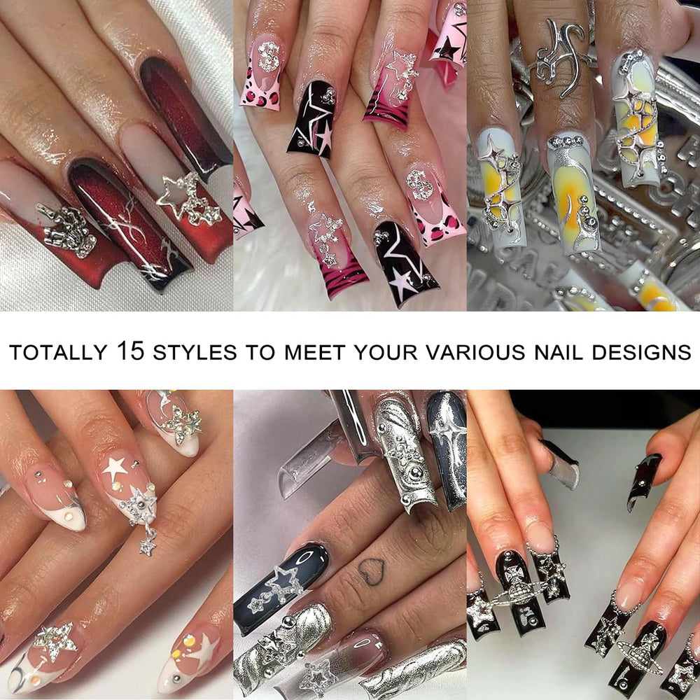 Ganepwns 3D nail art charms for quick DIY decorations