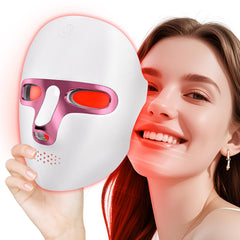 Ganoel LED face mask front view showing seven color options for at-home skin care