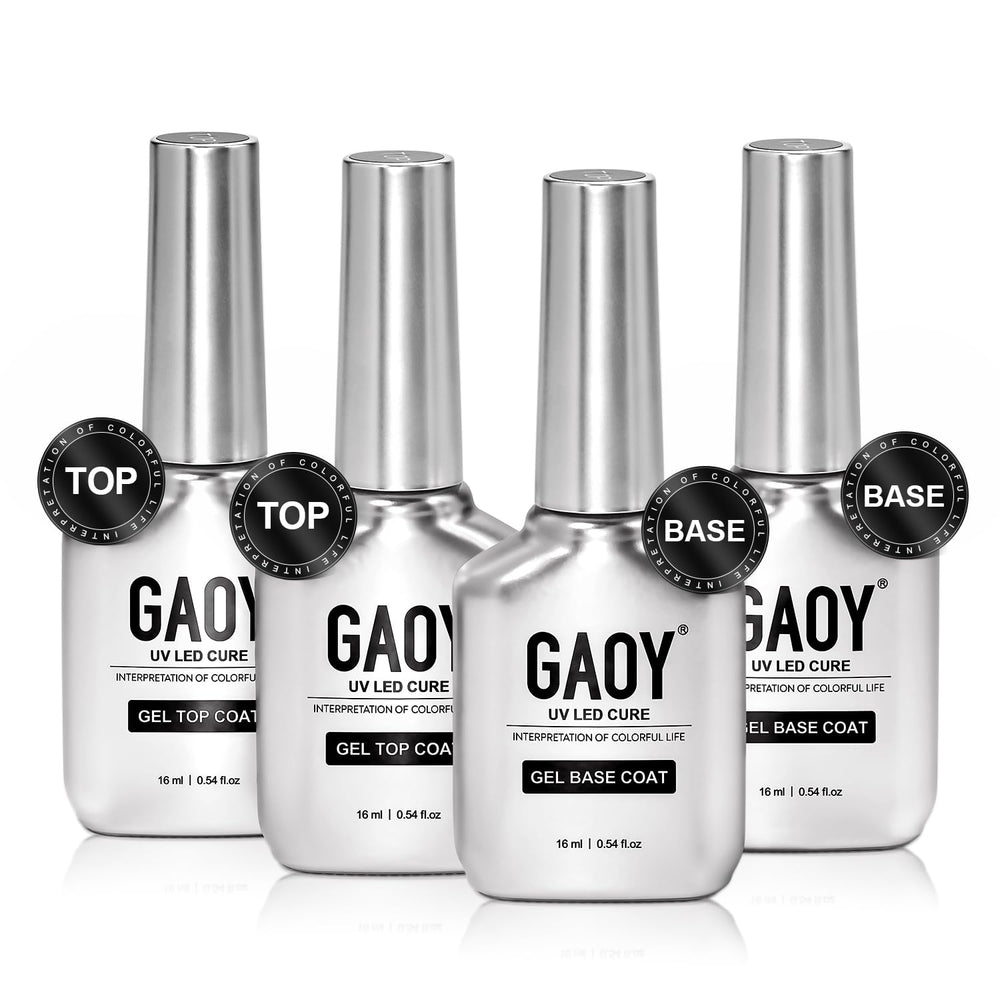 GAOY 16ml four-bottle set with brushed stainless steel chrome finish for a premium look.