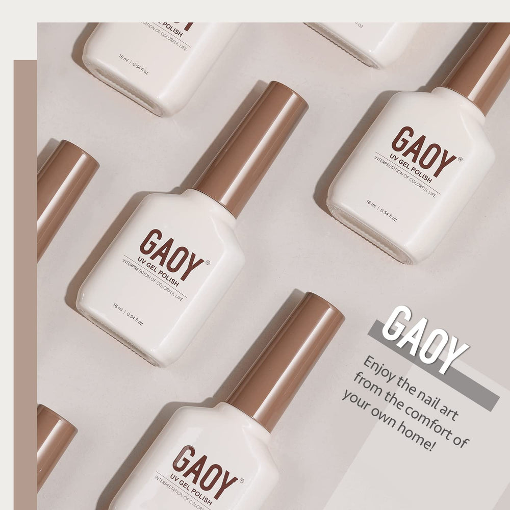 GAOY 16ml gel polish bottle packaging ready for home use.