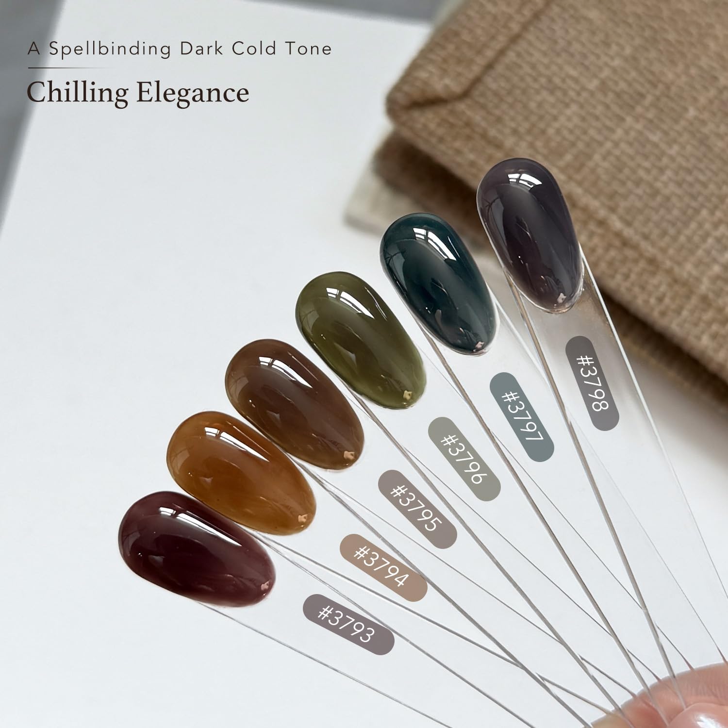 GAOY six-color gel polish kit for at-home or salon manicures.
