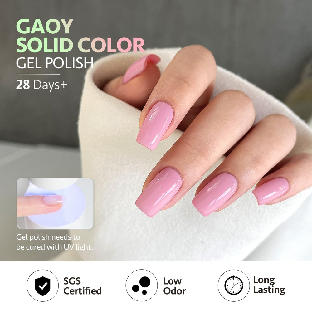 GAOY application brush with gel polish for smooth, even coats