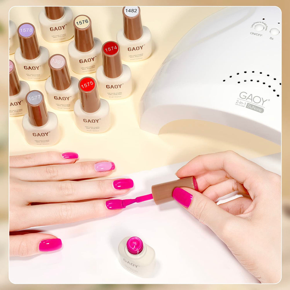 GAOY at-home manicure setup showcasing kit for salon-like results