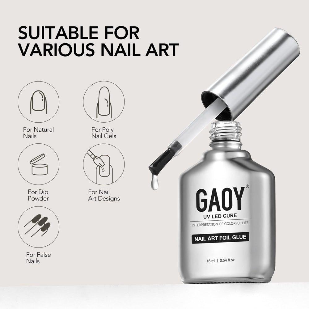 GAOY at-home nail art setup showing DIY customization options