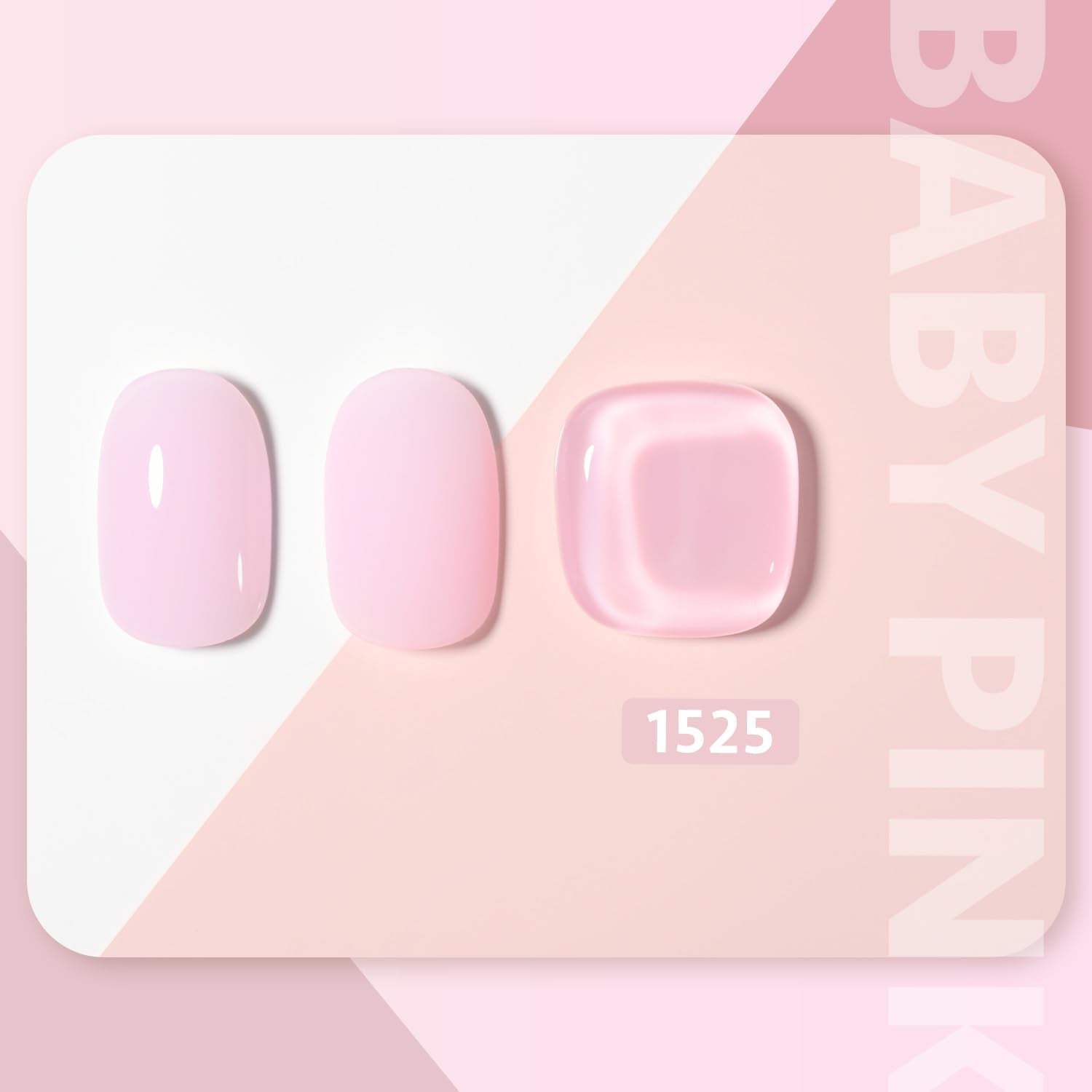 Close-up of GAOY gel brush applying Baby Pink shade.