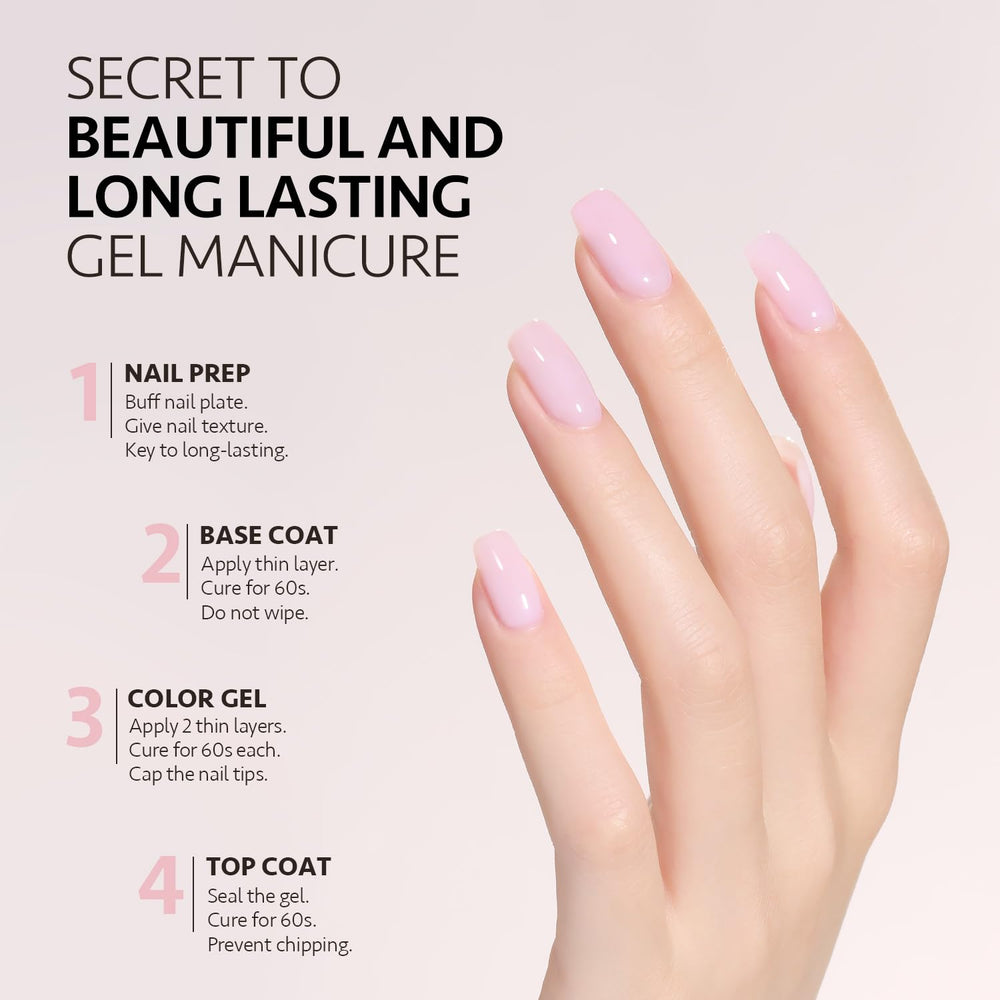 In-use GAOY gel manicure demonstrates simple DIY nail art.