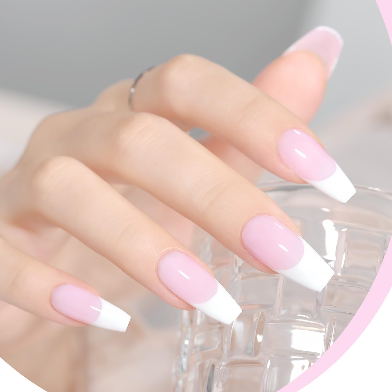 GAOY Baby Pink Gel Polish swatch showing soft pink gloss.
