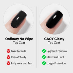 GAOY base coat 16ml no-wipe foundation for quick UV curing.
