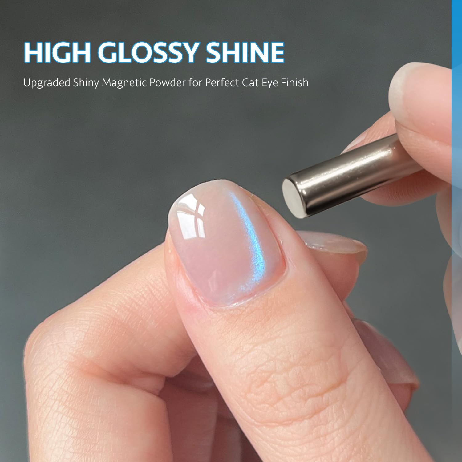 GAOY Azure Aurora packaging displays the 16ml gel bottle and included magnet.