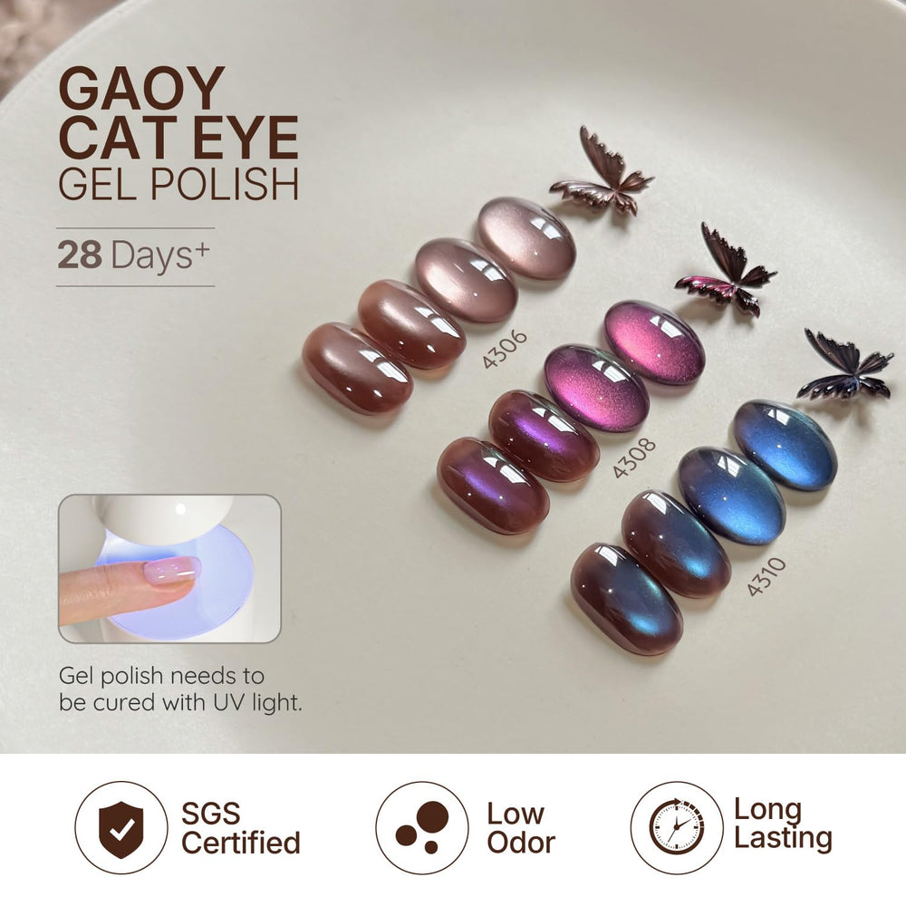 GAOY gel bottle collection supports at-home DIY manicures with quick curing.