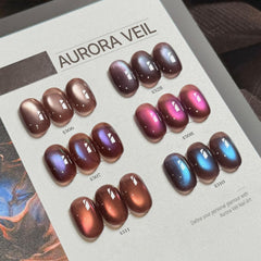 GAOY glitter color amber showcases vibrant holographic finish for festive manicures.