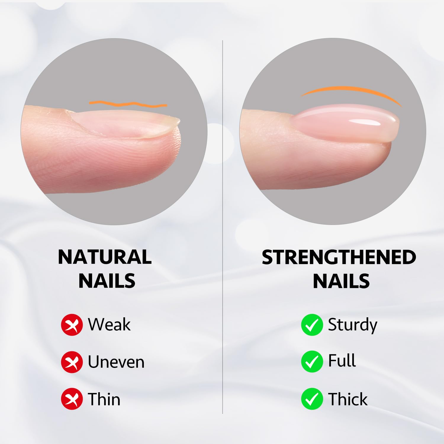 Base coat application with GAOY Builder Gel prevents peeling