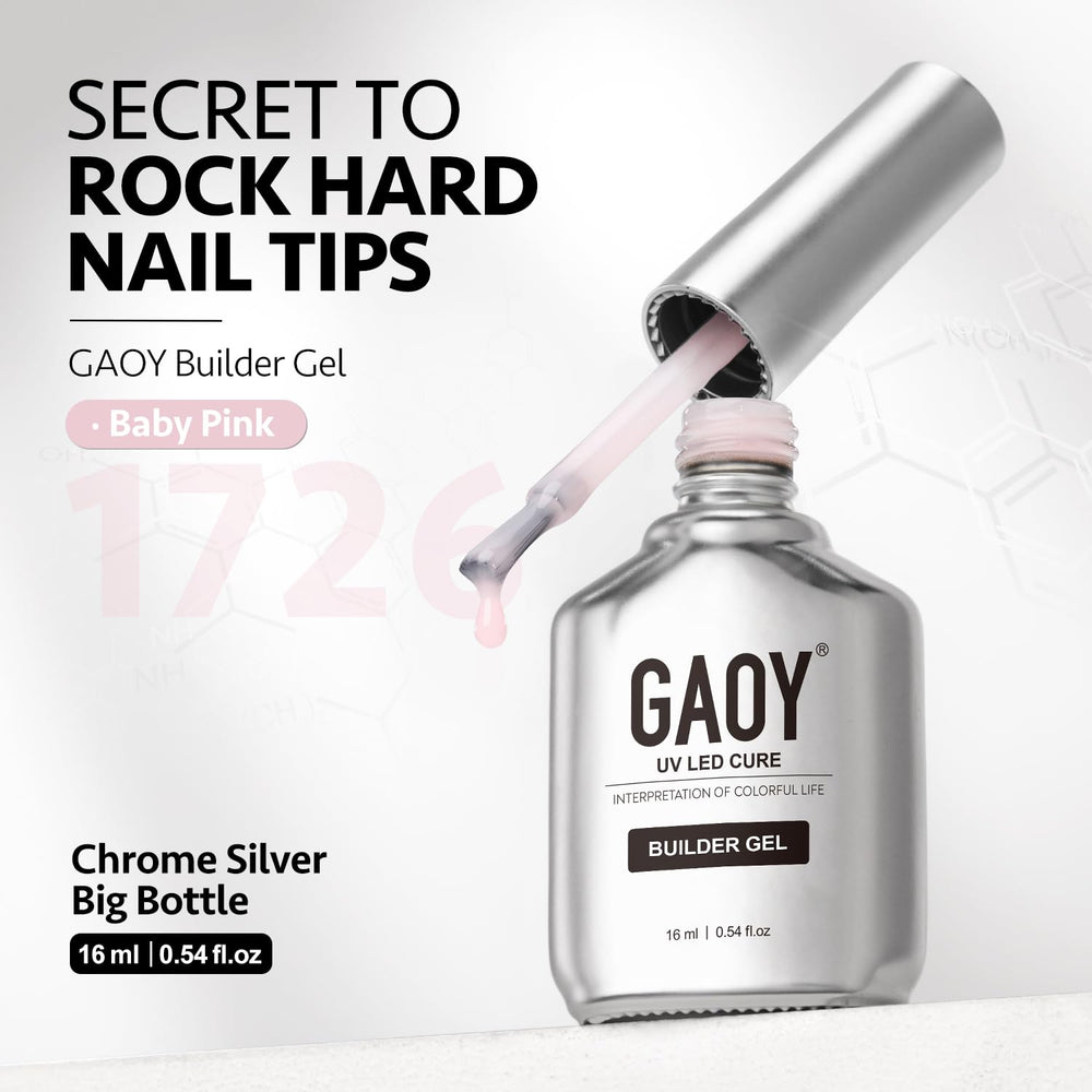 GAOY builder gel nails 16ml is ideal for at home manicure sessions.
