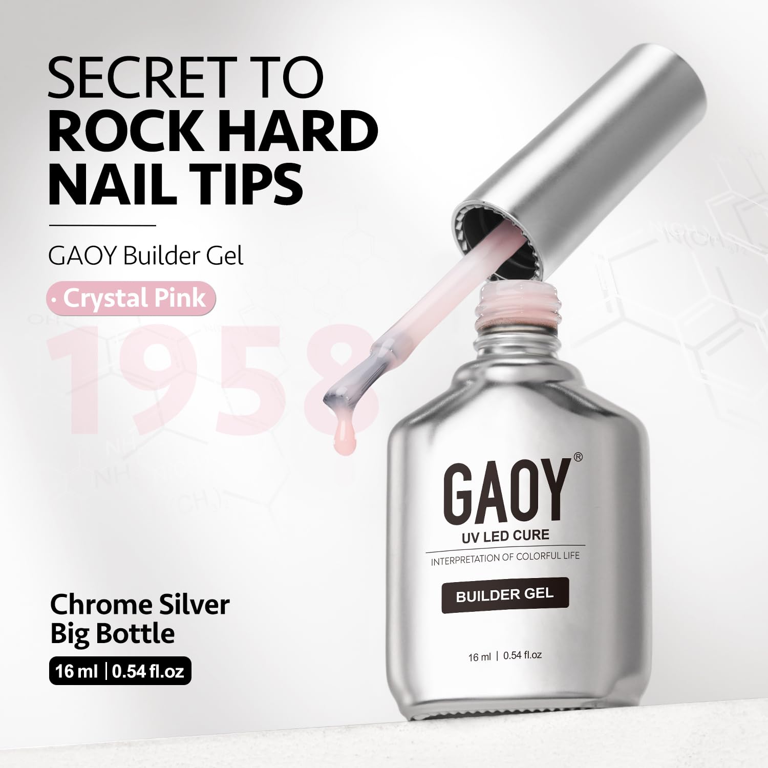 GAOY Builder Gel packaging included for easy at-home manicure