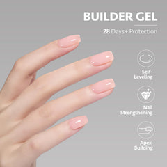 Top coat seals shine and prevents stickiness on GAOY Builder Gel