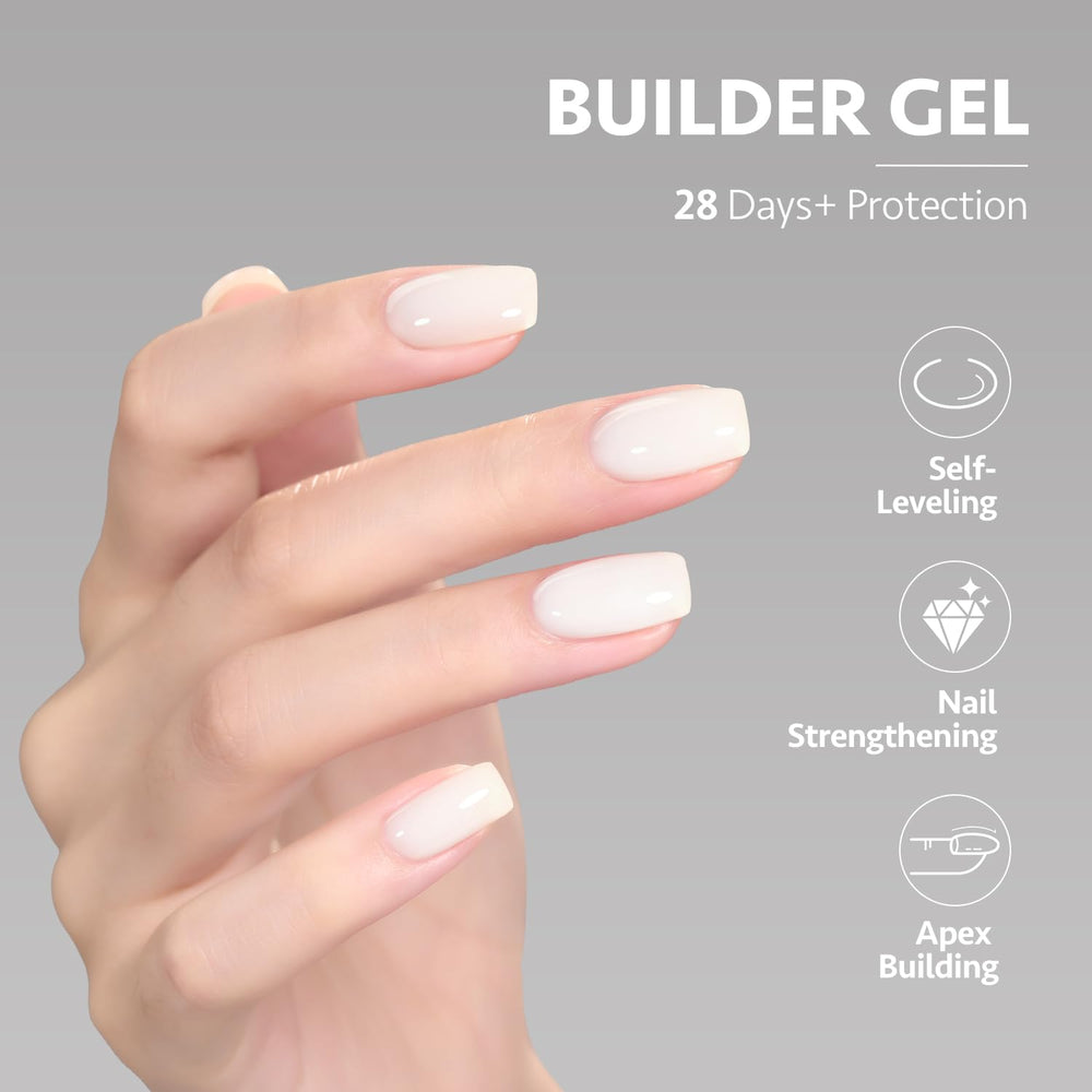 GAOY Builder Gel cured under UV lamp for a quick 60-second set