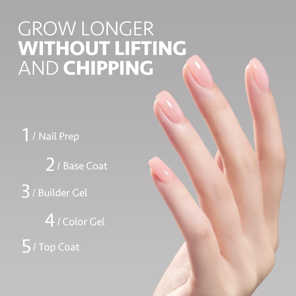 UV lamp curing GAOY Builder Gel for 60 seconds